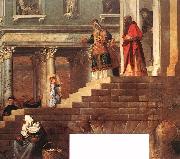 TIZIANO Vecellio Presentation of the Virgin at the Temple (detail) er oil painting picture wholesale